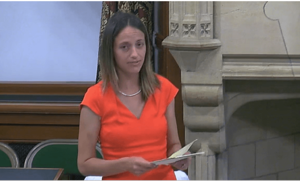 Speaking in Westminster Hall