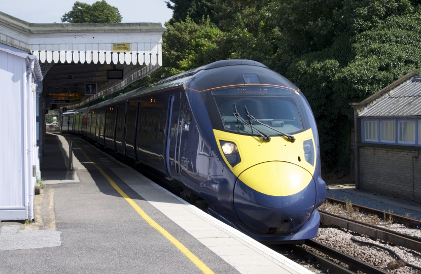 HS1 Javelin Southeastern train at Faversham station