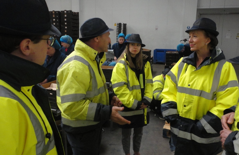 Andrea Leadsom meeting farmers in Kent