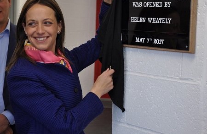 Opening the new dressing room at Salters Lane