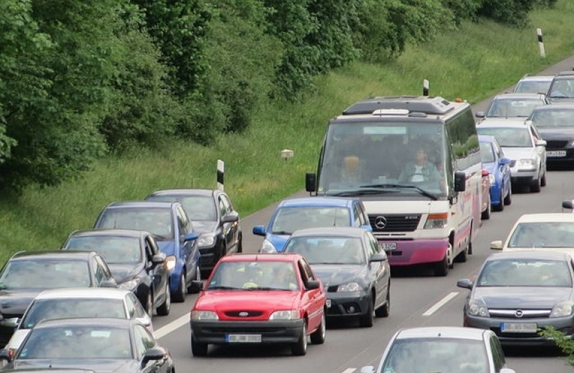 Traffic jams are common around Bearsted and Grove Green