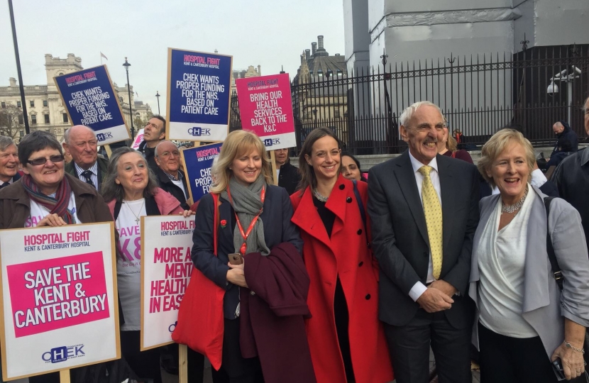 Marching to Downing St with CHEK campaigners