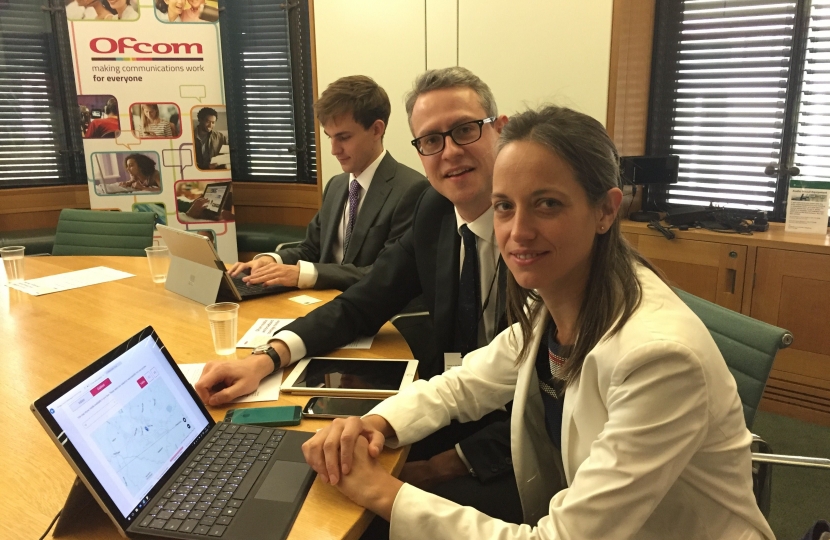 Helen Whately tries out Ofcom checker