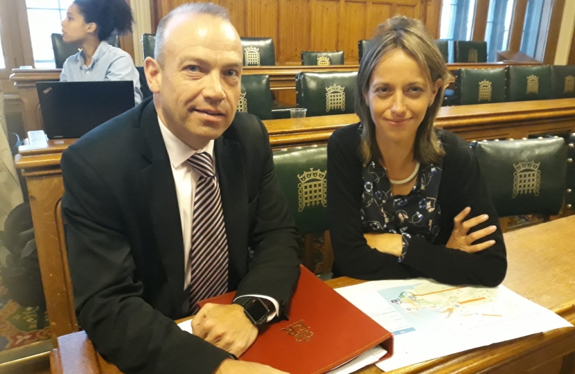 Helen with Minister Chris Heaton-Harris