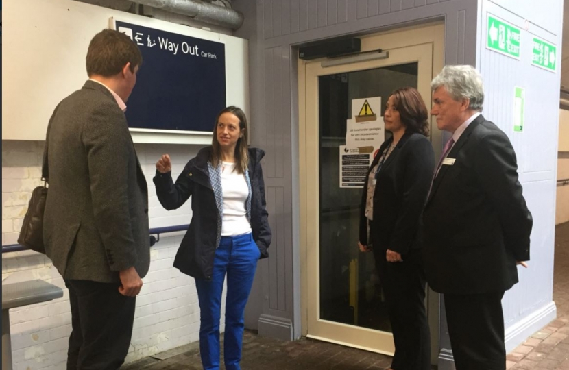 Helen at Faversham station 