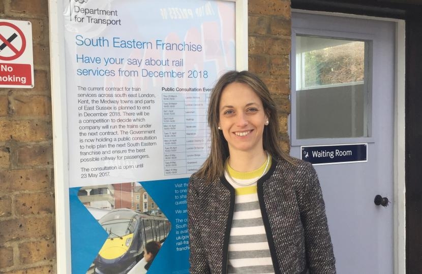 Helen at train station