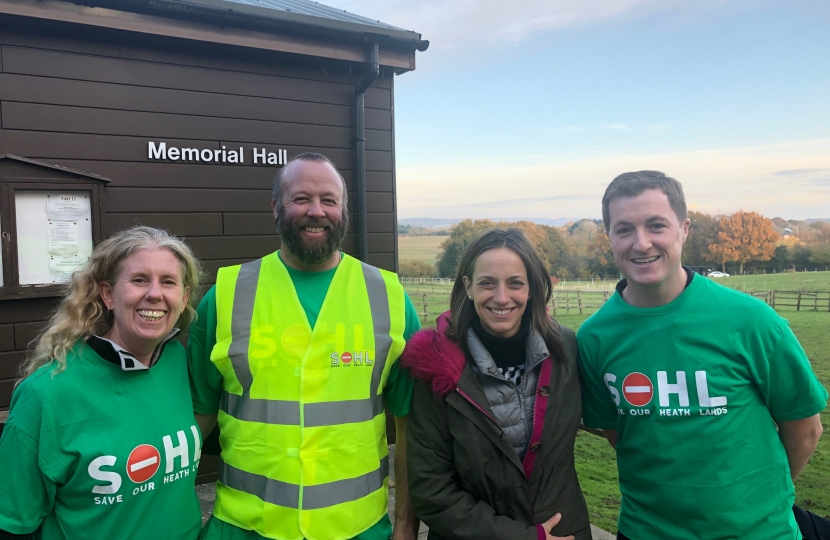 Helen with Lenham Heath campaigners