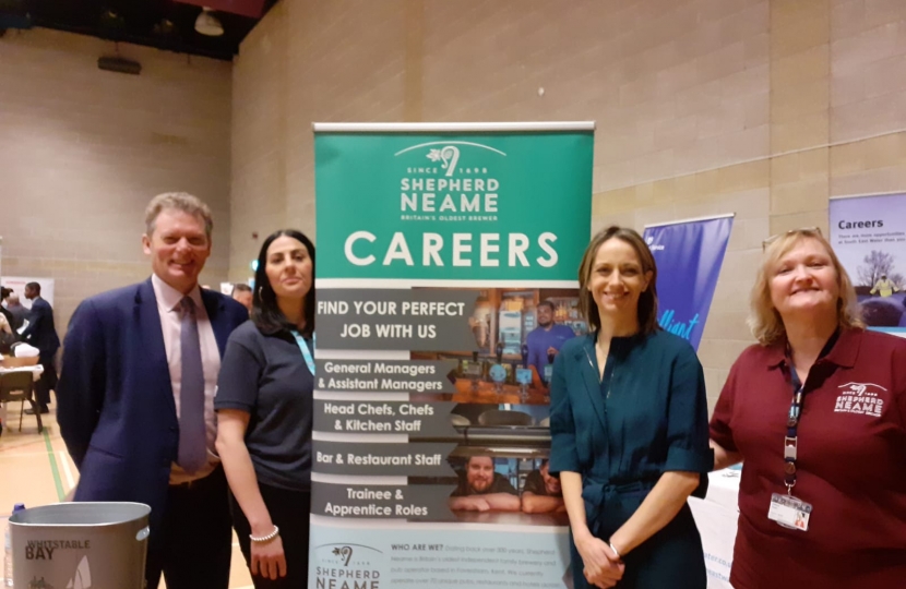 Helen with Shepherd Neame at Maidstone Apprenticeship Fair