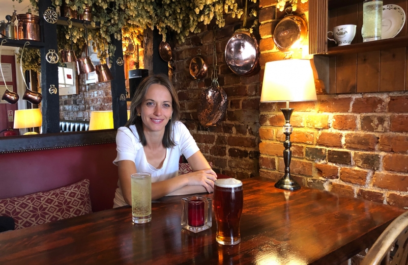 Helen in the pub 