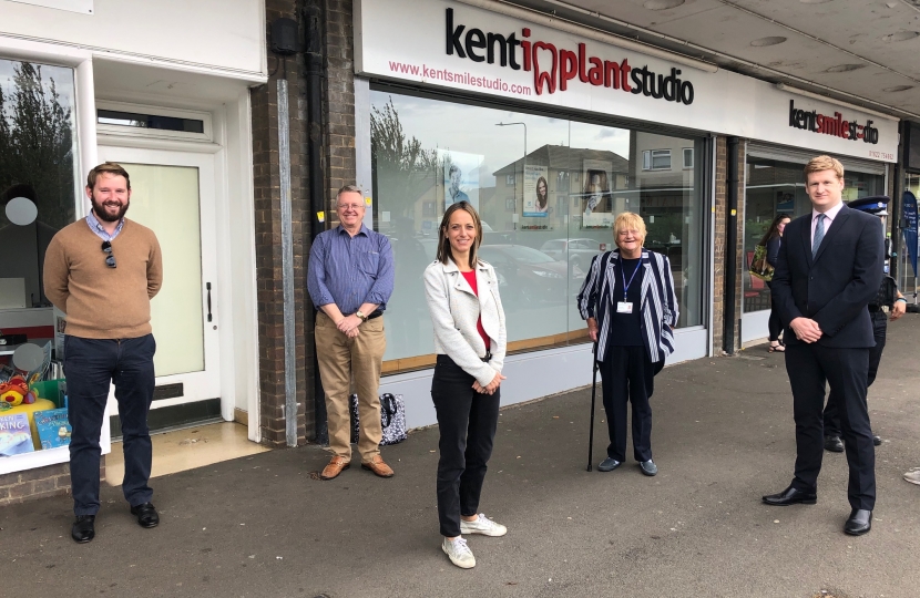 Helen with local councillors and PCC in Shepway