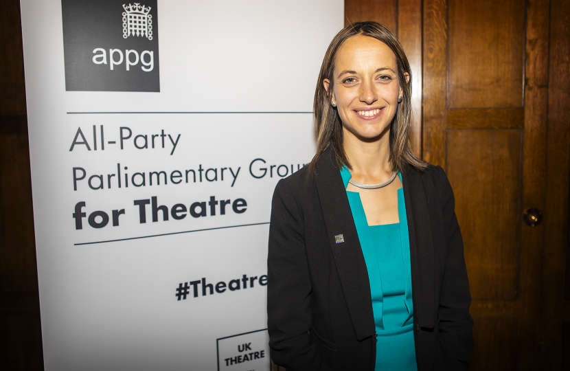 Helen attending the APPG for Theatre 