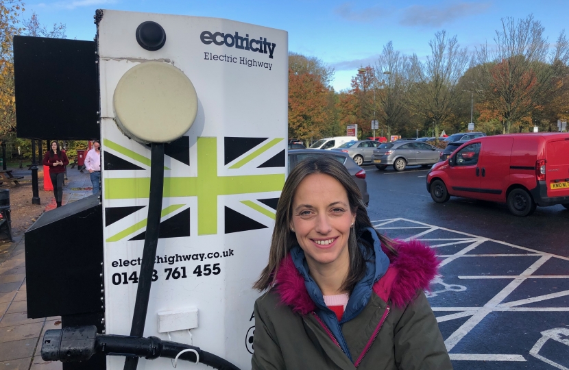 At Maidstone services on the M20 with electric charging points