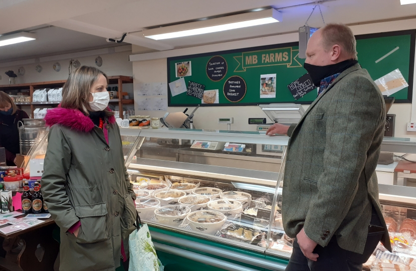 Helen at local shop