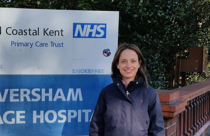 Helen Whately at Faversham Village Hospital 