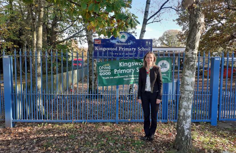 Helen at Kingswood Primary School