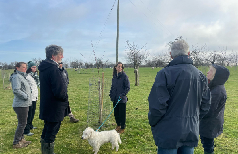 Helen at Stockbury Community Orchard