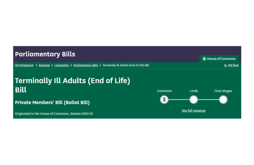 The Terminally Ill Adults (End of Life) Bill