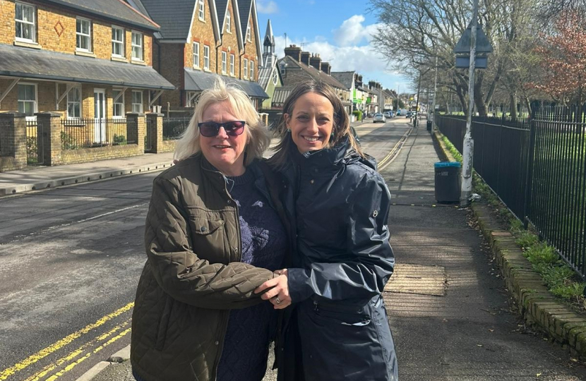 Helen and Denise Knights on Whitstable Road