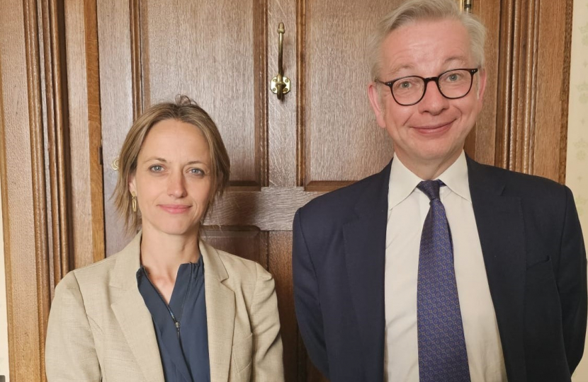 Helen and Housing Secretary Michael Gove