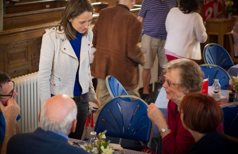 Helen at church event