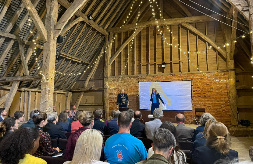 Helen at the launch of Making Space for Nature 