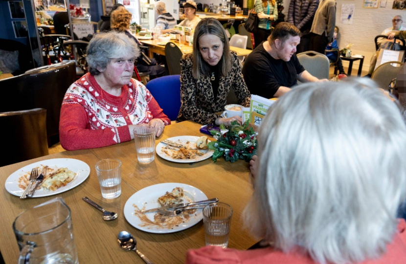 Helen at the designated warm space Fusion community centre in Park Wood (Image: Humphrey Nemar)