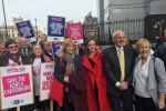 Marching to Downing St with CHEK campaigners