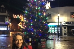 Helen at the Faversham Christmas Lights