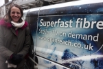 Helen with Openreach van