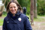 Helen visiting Glebe Pond in Lenham