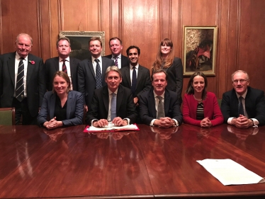 With Phillip Hammond at 11 Downing Street