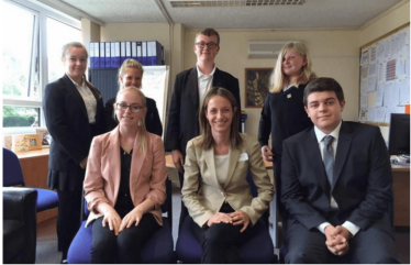 Helen Whately visits a school in her constituency of Faversham and Mid Kent