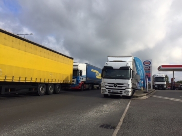 Lorries parked in the wrong places are dangerous