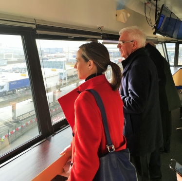 Helen visiting the Port of Dover