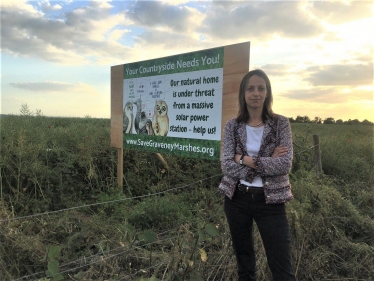 Helen at Graveney Marshes