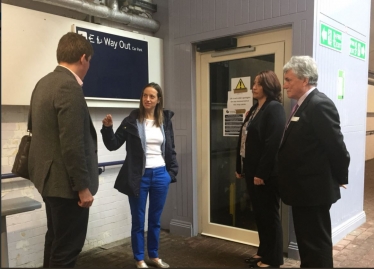 Helen at Faversham station 