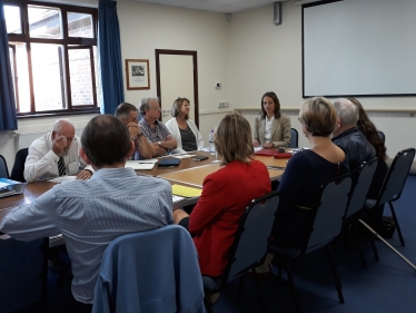 Helen with Lenham Parish Councillors