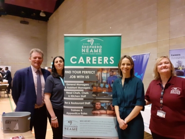 Helen with Shepherd Neame at Maidstone Apprenticeship Fair