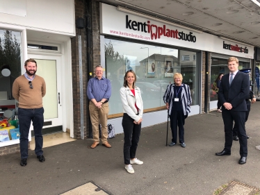 Helen with local councillors and PCC in Shepway