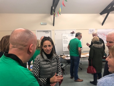 Helen at Lenham Heath public meeting