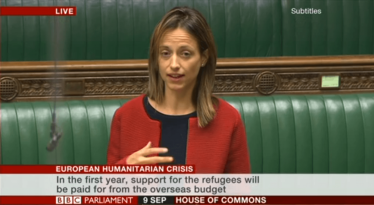 Helen Whately speaking in Syria debate