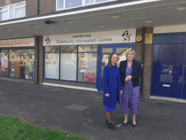 Helen on a visit to Shepway