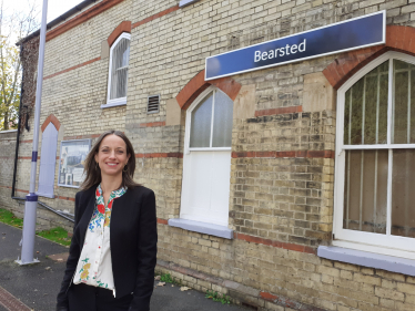 Helen at Bearsted station