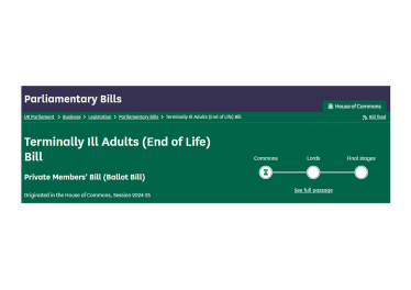 The Terminally Ill Adults (End of Life) Bill