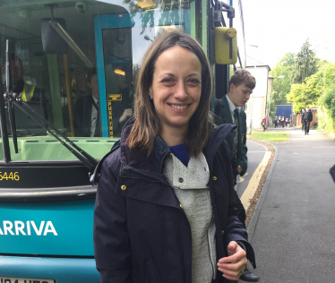 Helen on bus