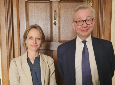 Helen and Housing Secretary Michael Gove