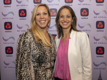 Helen and Denise at the event in Parliament