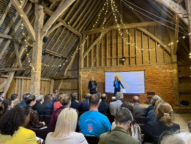 Helen at the launch of Making Space for Nature 