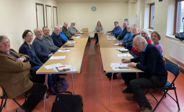 Helen at a recent roundtable with local parish councils