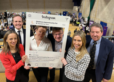 Helen with fellow Kent MP's hosting the Fair